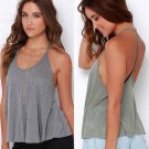 2017 Summer Women Sexy Casual Backless Tank Tops Vest Blouse Sleeveless Crop Tops Shirt