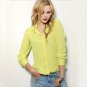 2016 Women Chiffon Shirt Spring Summer Womens new European and American Long-sleeve Chiffon Shirt Bl