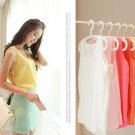 Fashion 2016 Summer Women Clothing Candy Color Sleeveless Women Blouses Chiffon Casual Blouse Shirt 