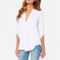 HIRIGIN 2017 Women Summer Style Chiffon Blouses Shirts Lady Girls Casual Long Sleeve V-Neck Female b