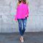 2017 Women Sexy Off Shoulder Blouse Summer Ladies Halter Neck Long Sleeve Chiffon Top Solid Causal L