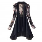 2017 Women Long Chiffon Blouse Shirts Female Cardigan Sunscreen Shirts Floral Print Ladies Blouses J