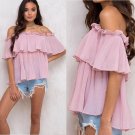 Blusas 2017 Summer Style Womens Boho Blouse Sexy Women Lace Patchwork Casual Off Shoulder Solid Shir