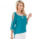 2016 Spring Summer Woman Chiffon Solid Shirt Casual irregular Blouses Loose Tops Woman Cloth Hot