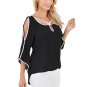 2016 Spring Summer Woman Chiffon Solid Shirt Casual irregular Blouses Loose Tops Woman Cloth Hot