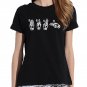 CDJLFH Blouse Summer Fashion Black Shirt Women Leisure O-neck Blusa Feminina Womens Tops Sexy Blouse