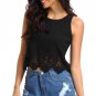 Summer Women\'s Blouses Tops 2017 Hollow Out O Neck Sleeveless Vest Casual Women Shirts Blouse 2017