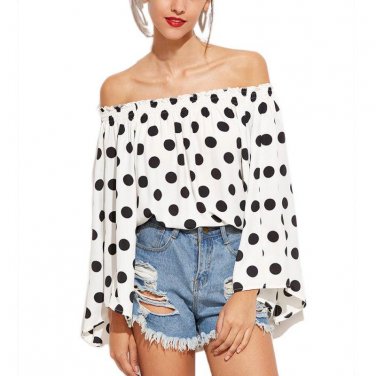 2017 Summer New Casual Sexy Off Shoulder Blouse Women Cool Blouse Female Shirt and Top new