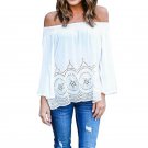 Sexy Off Shoulder Women Blouse 2017 Strapless Crochet Hollow Out Tops   Blusas