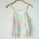 Summer Women Sexy Sleeveless Blouse Casual Chiffon Loose Vest Tank Top