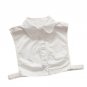 Womens Fake Collar Lapel Sleeveless Tops Shirts Detachable Blouse Sweater Tops Decor Lapel Black