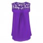 Summer Style Women Lace Vest Top Sleeveless Blouse Casual Tank Tops Chiffon Shirt