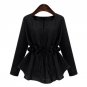 2017 Blusas Femininas Autumn Women Tops Casual Long Sleeve V Neck Linen Blouses Ladies Solid Elastic