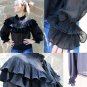 women Blouse ruffled collar pleated falbala shirt lantern sleeve patchwork top 2017 summer fashion s