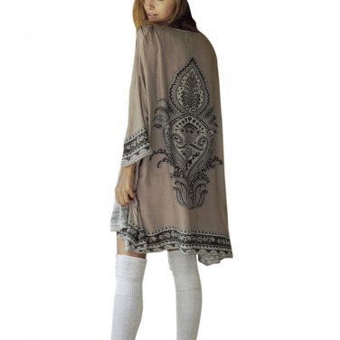Women\'s Loose Cover Ups Kimono Cardigan Oversized Summer Chiffon Shawl Blouses