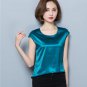 Summer Women Blouses 2017 New Casual Chiffon Silk Blouse Loose Sleeveless O-neck Blusa Feminina Tops
