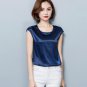 Summer Women Blouses 2017 New Casual Chiffon Silk Blouse Loose Sleeveless O-neck Blusa Feminina Tops