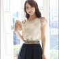 women\'s Fashion Elegant Beading Lace Embroidered The Formal Tops And Blouses women blouses shirt