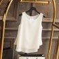 2017 spring Summer new arrival Solid Color Chiffon Blouse Plus Size S-5XL Sleeveless O-neck Casual S