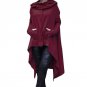 Women Casual Irregular Hood Sweatshirt Hooded Ladies Long Pullover Blouse Tops