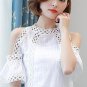 Blusas Feminina Women Blouses Summer Tops Fashion Crochet Shirt Women White Lace Blouse Hollow Out C