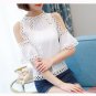 Blusas Feminina Women Blouses Summer Tops Fashion Crochet Shirt Women White Lace Blouse Hollow Out C