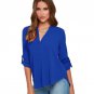 Autumn Winter Long Sleeve Blouse Plus Size S - 6XL Women V-Neck Casual Chiffon Loose Blouses XXXXL 5