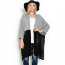 Women Batwing Sleeve Lace Knitted Cardigan Chiffon Top Blouse Kimono Coat