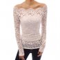 Autumn Lace Women Blouses Long Sleeve Casual Style Shirts Slash Neck Solid Color Women\'s Clothing B