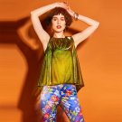 Clocolor Women Blouse Sleeveless O-Neck Green Loose Plain 2018 Holiday Top Summer Fashion Sexy Girls