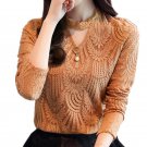 2017 Autumn Women Lace Blouse Long Sleeve Fashion Blouses and Shirts Crochet Blusas Casual Female Cl