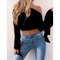 Sexy Off Shoulder Blouse Tops Flare Sleeve Summer Tops Elegant Ukraine Pink Women Blouses Blusas Bla