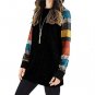 Long Sleeve Womens Cotton Blouse 2017 Autumn Ladies Oversized Patchwork Tops Femme Plus Size Causal