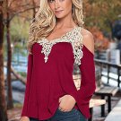 5XL Plus Size Women Clothing Blouse 2018 Women Sexy Lace V-Neck Strapless Blusas Fashion Ropa Mujer 