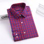 Dioufond Brand New Plaid Shirt Women Long Sleeve Blouses Turn-Down Collar Blusas Plus Size Plaid Shi