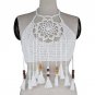 Summer Sexy Women Off Shoulder Casual Tank Tops Blouse Sleeveless Crop Handwork Hollow Tassel Halter
