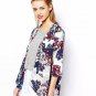 Summer Kimono Coats Women Harajuku Printing Three Quarter Polyester Slim  Irregular Open Stitch Sun 