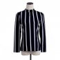 Korean Style Women Hollow Out Long Sleeve Striped Chiffon Blouse Women Office Shirts