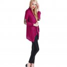 Women Fashion Cotton Top Thin Blouse Long Sleeve Summer Cardigan Sweater Coat Big Size Flounce