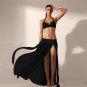 Beach Long Skirt Women Saia 2017 Summer Split Sarong Skirts Bikini Cover Up Party Skirt Pleated High