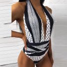 Women Monokini Halter Brazilian Swimwear Beachwear Push up One piece Bikini 2017 Swimsuit Bathing Su
