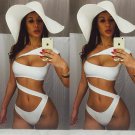 DTODAY Hot Sale conjointed Women Swimwear  Sexy Hollowed-out Beach Swimwear Women Solid Triangle Bik