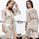 Baodilang Pareo Beach Cover Up Floral Embroidery 2017 Bikini Swimsuit Cover Up Robe De Plage Beach C
