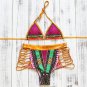 Cute Bathing Suit Swimwear Women Bandage Bikini 2017 Vintage Sexy Halter Bra Set