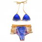 Cute Bathing Suit Swimwear Women Bandage Bikini 2017 Vintage Sexy Halter Bra Set