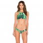 Women New Arrival Everyday Print Triangle Bikini Set Brief Sets Green Swimwear Swimsuit 8816