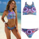 2017  Sexy Women Bandage Bikini Swimsuit Swimwear Bathing Suit Floral Beachwear  2 Pcs  APR21_30