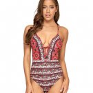 New Arrival 2017 Fashion Sexy Floral frenulum Bikini Swimsuit Triangle One Piece Swimwear Women