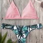 2017 Sexy Women\'S Bikini Padded Leaf Print Ladder Cut Bathing Suit Fashion Ladies Summer Beach Styl