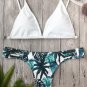 2017 Sexy Women\'S Bikini Padded Leaf Print Ladder Cut Bathing Suit Fashion Ladies Summer Beach Styl
